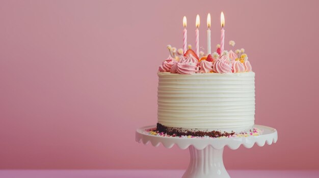 white festive cake