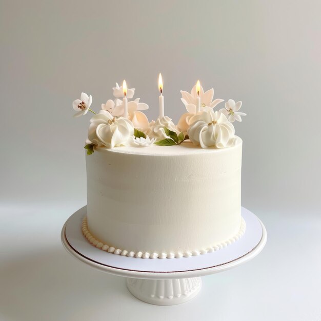 white festive cake