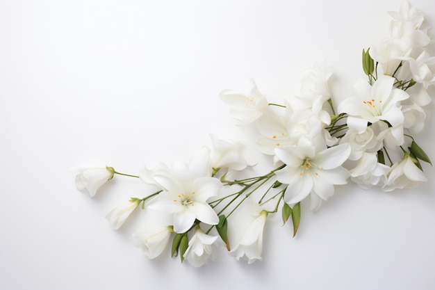 흰 꽃 배경