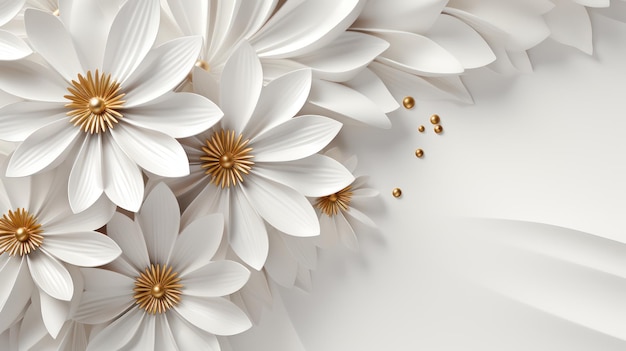 White flower background