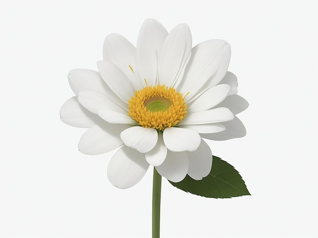 white flower isolated on transparent background cutout