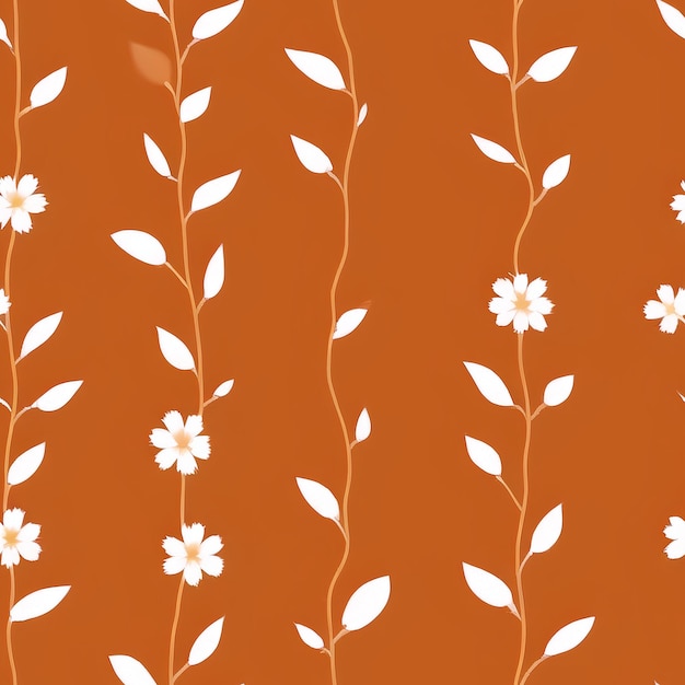 A white flower on a orange background