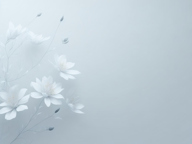 Photo white flowers background