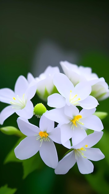 White flowers blooming nature scenery background