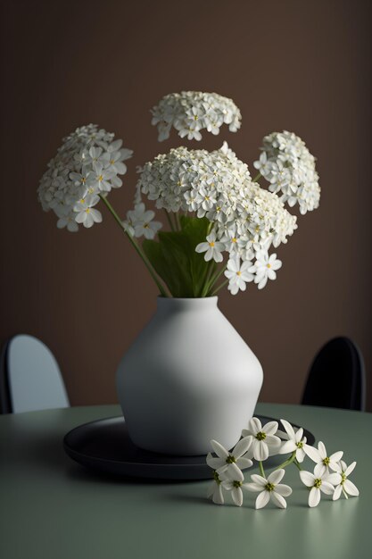 White flowers in a vase