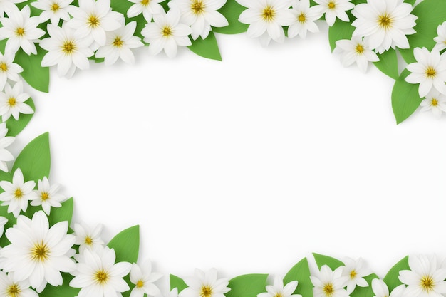 Photo white flowers on a white background