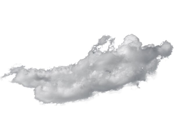 Photo white fluffy clouds isolated on a black background clipart