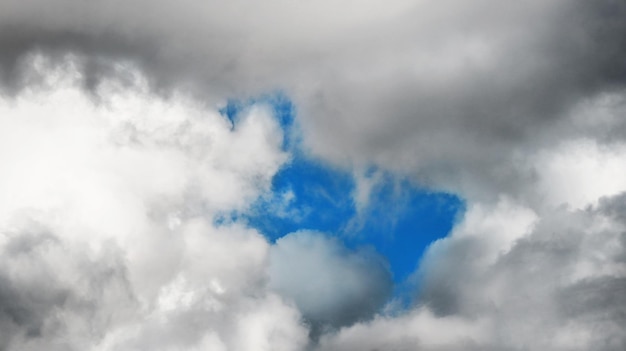 White fluffy clouds