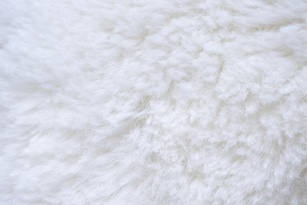 Premium Photo  White fluffy fur fabric wool texture background