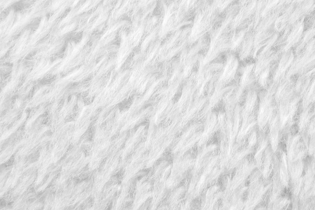 Photo white fluffy fur fabric wool texture background