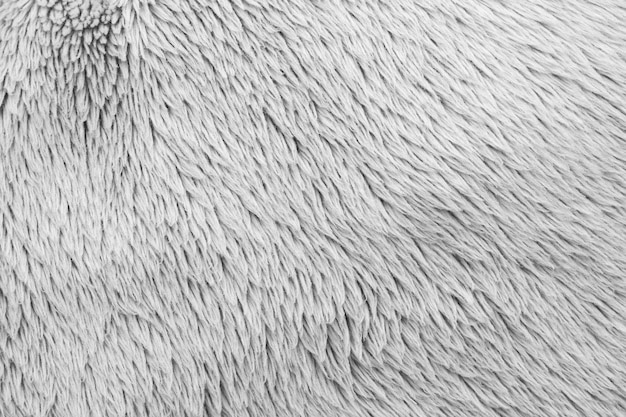 White fluffy fur fabric wool texture background