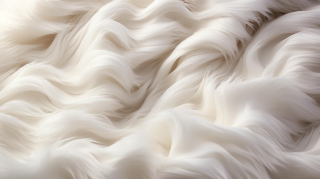 White Fluffy wool softness