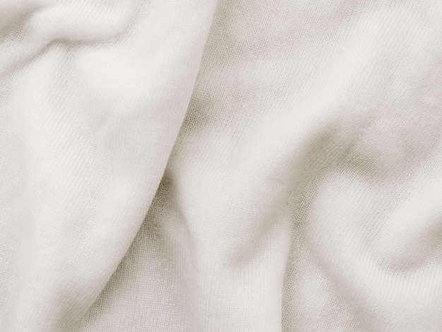 White folded textured cloth fabric