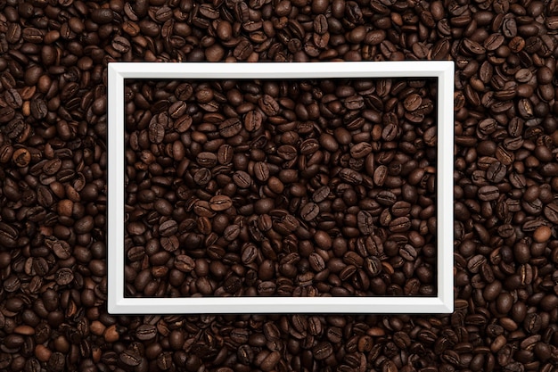 White frame on coffee beans: Hãy xem thiết kế độc đáo trên hình ảnh liên quan để cảm nhận được sự nghệ thuật của khối White frame on coffee beans. Chúng tôi kết hợp các hạt cà phê với một khung trắng tinh tế để tạo ra một tác phẩm nghệ thuật độc đáo đầy sáng tạo. Bạn sẽ xuýt xoa trước vẻ đẹp hoàn mỹ của nó!