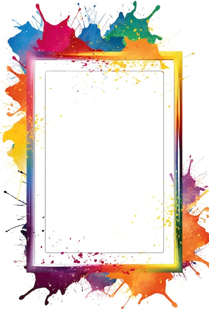 a white frame with a colorful background and a frame that says quot the word quot