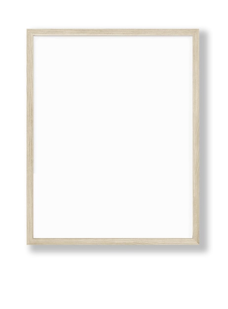 A white frame with a white background.