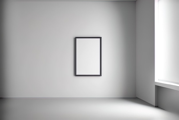 A white framed wall