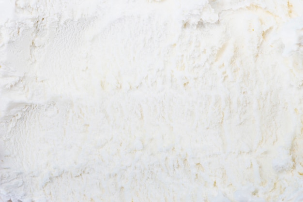 Photo white frozen ice cream texture background
