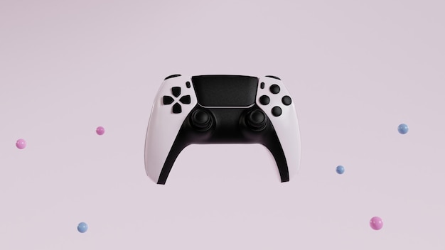 White Gamepad 3d Illustration