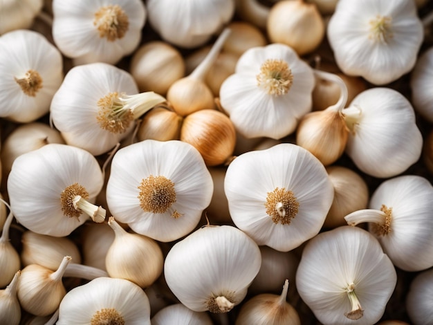 White Garlic Commodity Product Photography