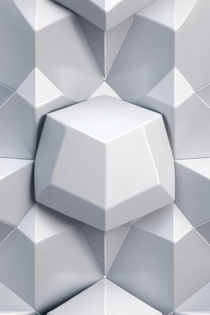 Photo white geometry texture 3d modern background