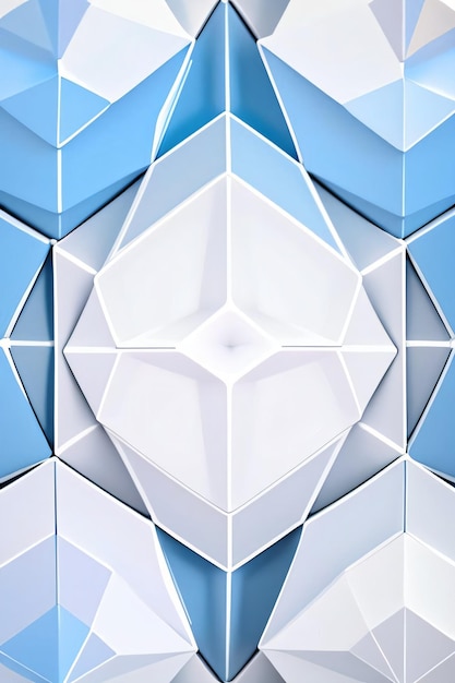 Photo white geometry texture 3d modern background