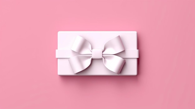 White gift box open with blank red bottom box AI generative