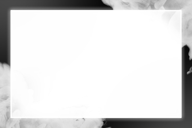 white glowing frame png smoke background
