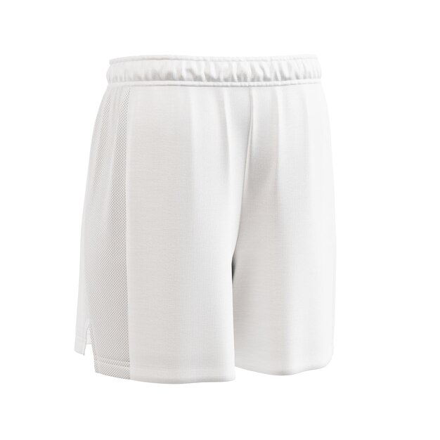 Photo a white goalkeeper shorts isolated on a white background