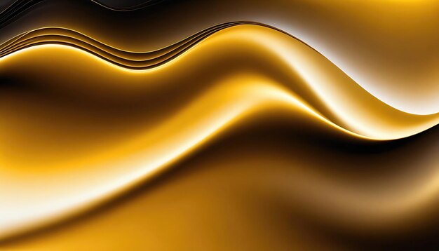 白い金 抽象的な波 ぼんやりしたグラディエントの色 メッシュの背景