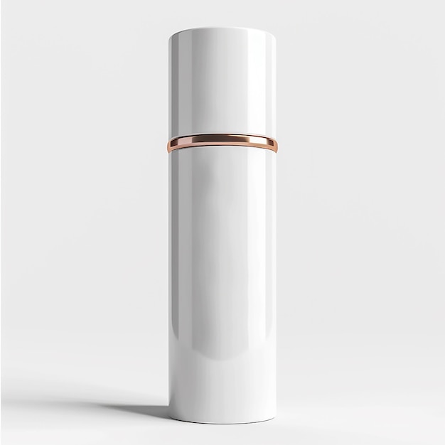 a white and gold container that says  copper  on the top