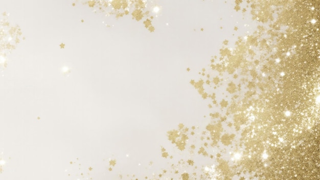 Photo white and gold foil glitter texture background