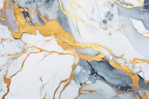 White and gold marble texture background