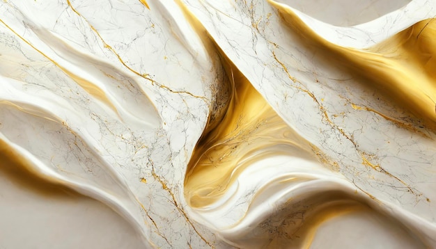 White and gold marble texture wallpaper