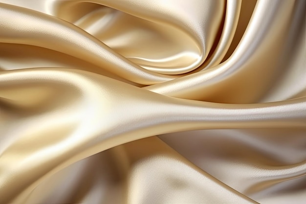 Бело-золотой сатинный текстильный шелковый фон