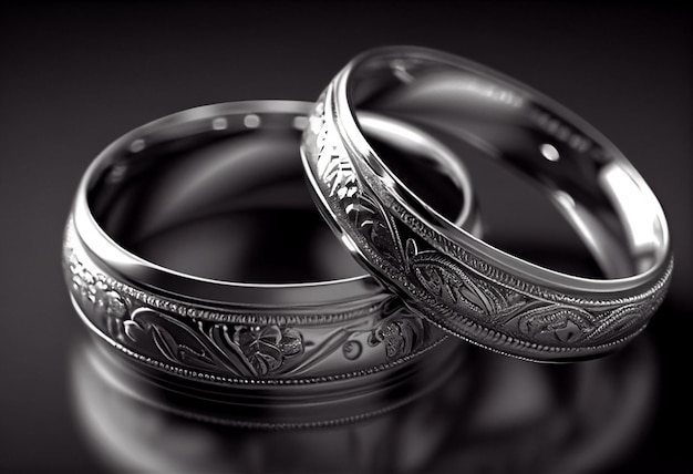 White gold wedding rings