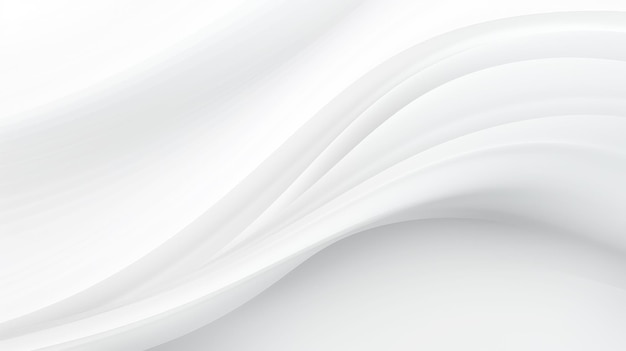 White gradient abstract line and wave background Generative Ai