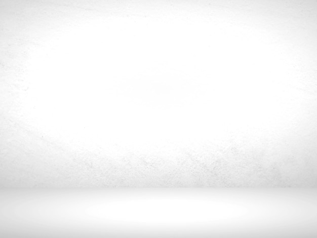 White gradient wall. Blank studio room. plain studio background