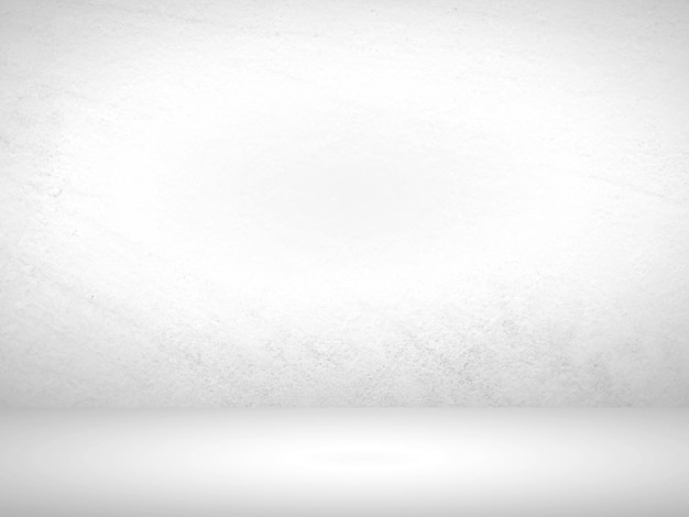 흰색 그라데이션 벽입니다. 빈 스튜디오 룸입니다. 일반 스튜디오 배경