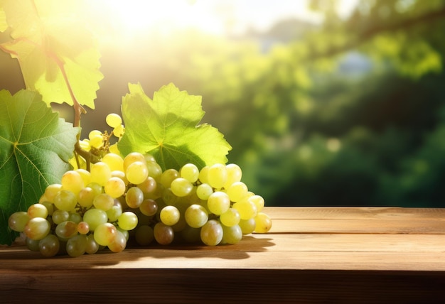 White grape background Illustration AI GenerativexA