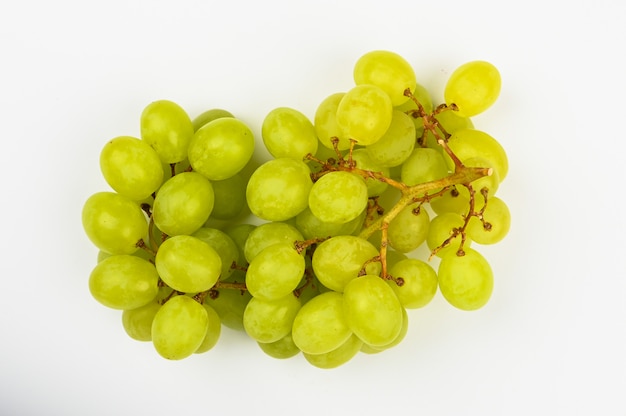 White grapes on a white table