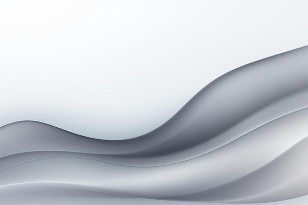 Photo a white and gray abstract background with waves