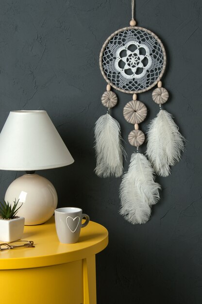 White gray dream catcher 