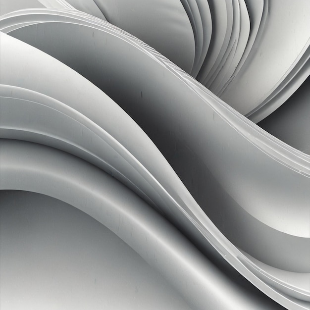a white and gray stack of papers with a white background