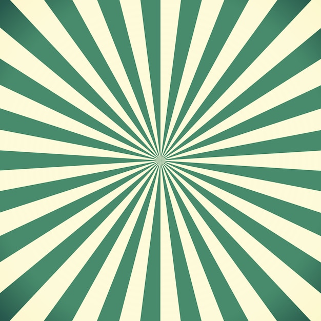 Photo white and green sunburst pattern background