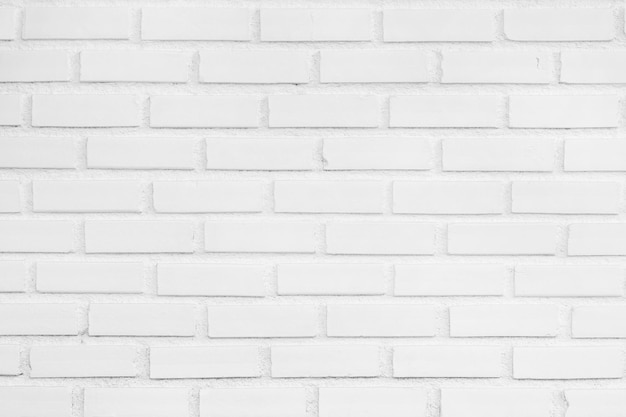 Photo white grey brick wall texture with vintage style pattern for background