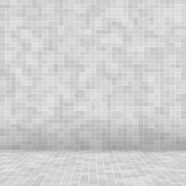 White and Grey the tile wall high resolution wallpaper or brick seamless and texture interior background.