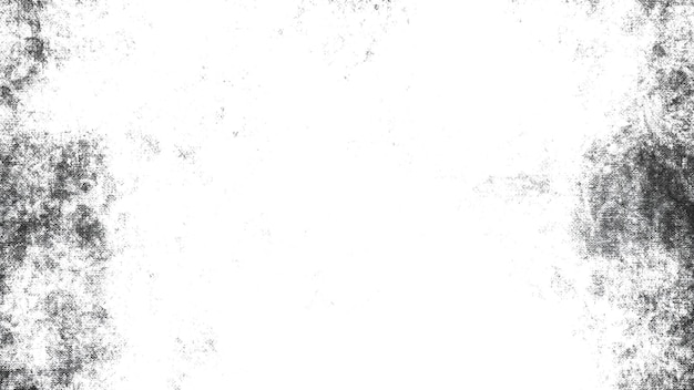 White grunge background with black abstract spots Black splatter on white background
