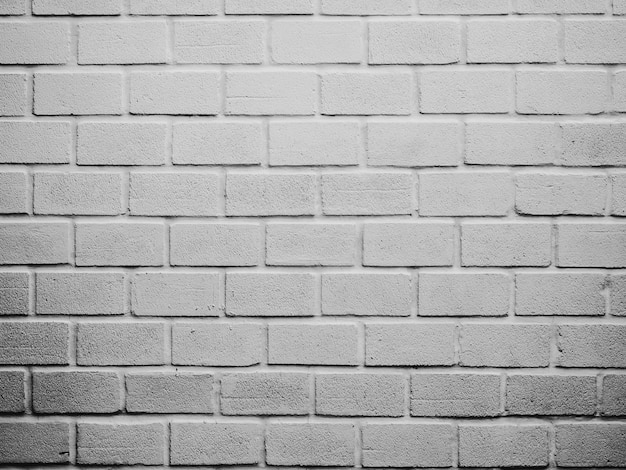 White grunge brick wall background