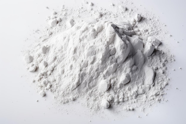 White Gypsum Powder Clay or Diatomite Isolated Powdered Chemicals as Calcium Gypsum or Plaster